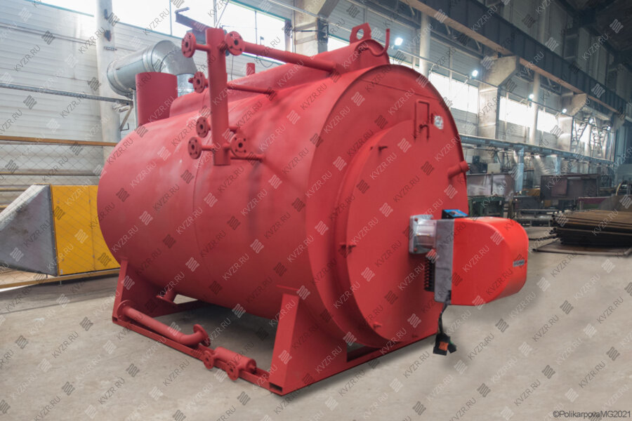 Стальной котел жаротрубный